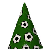 サッカーボールのスポーツパターンパーティーおもしろいハット パーティーハット (右)