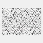 サッカーボールのスポーツパターン任意の大事な行事 ラッピングペーパーシート (正面)