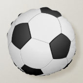 サッカーボールのスポーティ ラウンドクッション (裏面)