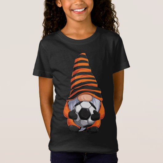 サッカーボールのハロウィンサッカー選手Gno付格言 Tシャツ (正面)