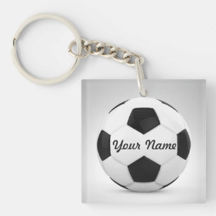 サッカーボールのパーソナライズなギフトのアイディア キーホルダー
