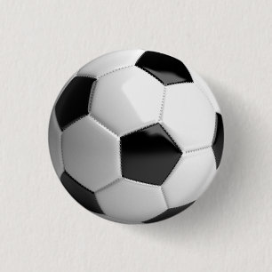 サッカーボールのピン/ボタン – スポーツファン! 缶バッジ