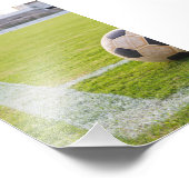 サッカーボールのフィールド線 フォトプリント            (角)