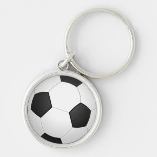 サッカーボールのフットボールのイラストレーションKeychain キーホルダー