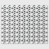 サッカーボールのフットボールのベストセラーに誕生日の包むこと ラッピングペーパー (フラット)