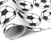 サッカーボールのフットボールのベストセラーに誕生日の包むこと ラッピングペーパー (ロールコーナー)