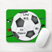 サッカーボールのマウスパッド マウスパッド (マウス)