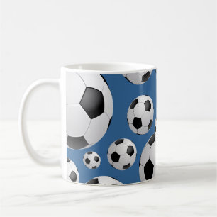 サッカーボールのマグ コーヒーマグカップ