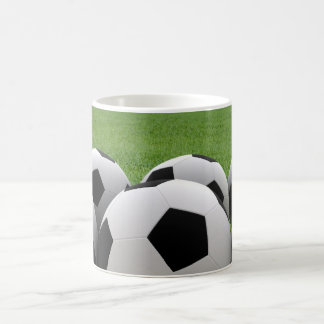 サッカーボールのマグ コーヒーマグカップ