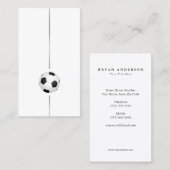 サッカーボールのミニマリスト 名刺 (正面/裏面)