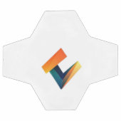 サッカーボールのロゴデザイン， サッカーボール (フラット)