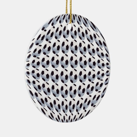 サッカーボールの世界の陶磁器のオーナメント セラミックオーナメント (右)