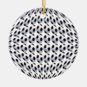 サッカーボールの世界の陶磁器のオーナメント セラミックオーナメント (正面)