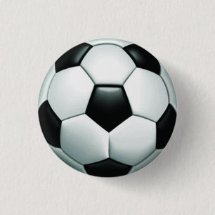 サッカーボールの円形のPinbackボタン 缶バッジ