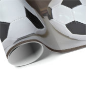 サッカーボールの写真 ラッピングペーパー (ロールコーナー)