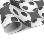 サッカーボールの包装紙 ラッピングペーパー (ロールコーナー)
