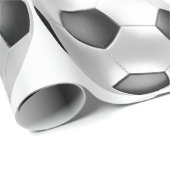 サッカーボールの包装紙 ラッピングペーパー (ロールコーナー)