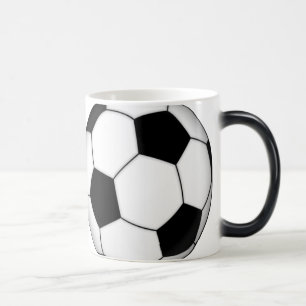 サッカーボールの変形させるコーヒー・マグ モーフィングマグカップ