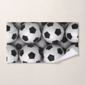 サッカーボールの多く ハンドタオル (ハンドタオル)