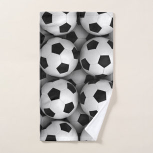 サッカーボールの多く ハンドタオル