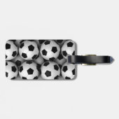 サッカーボールの多く ラゲッジタグ (裏面横)