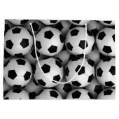 サッカーボールの多く ラージペーパーバッグ (裏面)