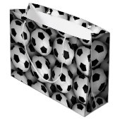 サッカーボールの多く ラージペーパーバッグ (裏面アングル)