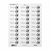 サッカーボールの宛名ラベル ラベル (フルシート)