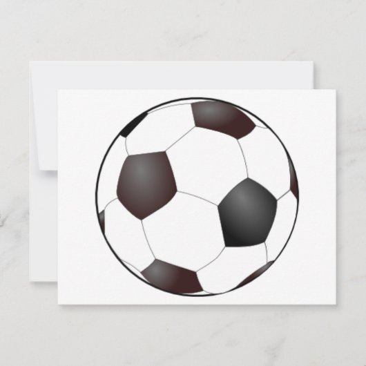 サッカーボールの招待状 招待状 (正面)