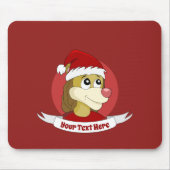 サッカーボールの漫画のマウスパッドを保持しているライオン マウスパッド (正面)