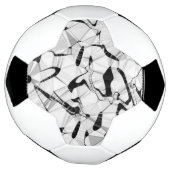 サッカーボールの白黒 サッカーボール (回転)