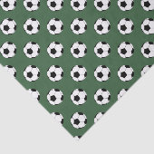 サッカーボールの白黒、ハンターグリーン 薄葉紙 (詳細)