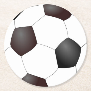 サッカーボールの紙のコースター ラウンドペーパーコースター