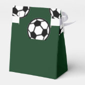 サッカーボールの緑のパターン フェイバーボックス (裏面サイド)