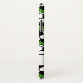 サッカーボールの緑のパーソナライズなiPhone6ケース Case-Mate iPhoneケース (裏面/右)