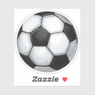 サッカーボールの色彩の鮮やかな芸術 シール