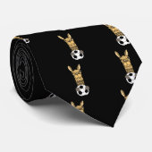 サッカーボールの芸術のおもしろいなラマ ネクタイ (ロール)