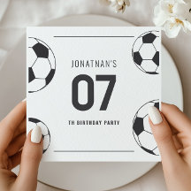 サッカーボールの誕生日お祝いナンバーセブン