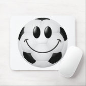 サッカーボールの顔 マウスパッド (マウス)