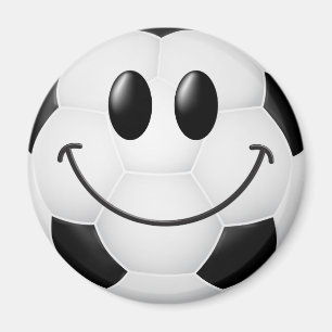 サッカーボールの顔 マグネット