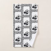 サッカーボールをセットするバスルーム用タオル バスタオルセット (ハンドタオル)