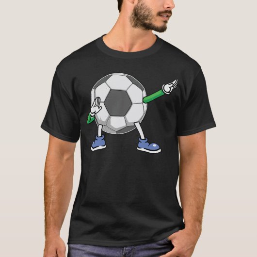 サッカーボールをダビングする Tシャツ (正面)