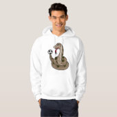 サッカーボールを持つサッカー選手としてのスネーク パーカ (正面フル)