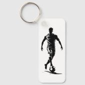 サッカーボールを持つ男 キーホルダー (正面)