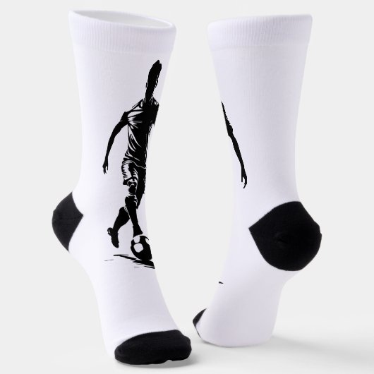 サッカーボールを持つ男 ソックス (傾斜あり)