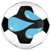 サッカーボールを雨で落とす サッカーボール (回転)