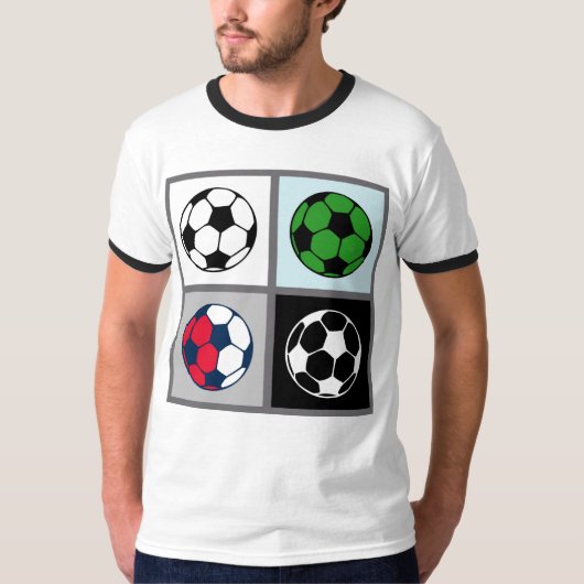 サッカーボールアイコン Tシャツ (正面)