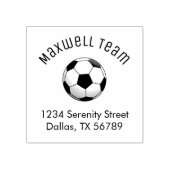 サッカーボールアーチファミリーアドレス ラバースタンプ (インプリント)