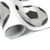 サッカーボールアーポップ・アートのト ラッピングペーパー (ロールコーナー)