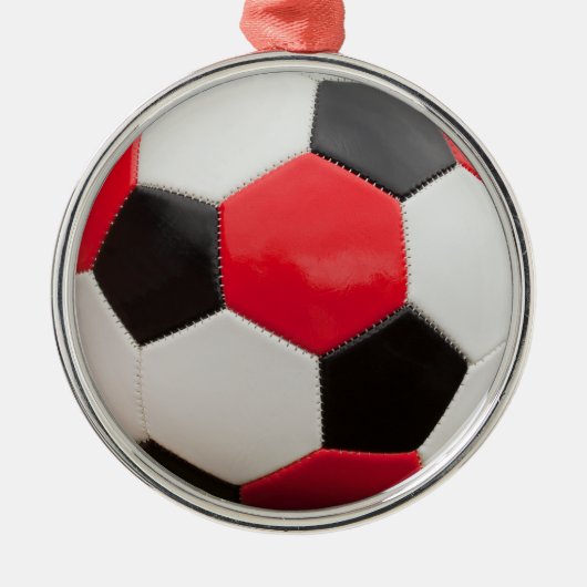 サッカーボールオーナメント メタルオーナメント (正面)